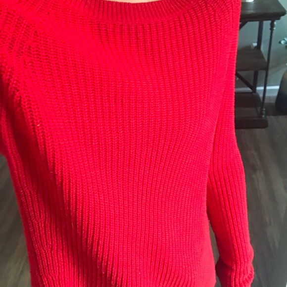Express red chunky sweater size medium - Picture 3 of 7